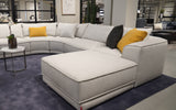 Modular Ottoman | Fabric | Aquilo Modern Motion Sectional Sofa with Ottoman | Mofit Home Furniture