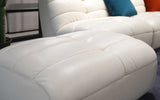 Ottoman | Italian Leather | Corus Modern Motion Sectional Sofa | Mofit Home Furniture