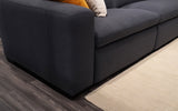 Removable cushion | Fabric | Angelica Modern Motion Reclining Sectional | Mofit Home Furniture
