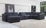 Violetta 6pc Modern Motion Reclining Sectional