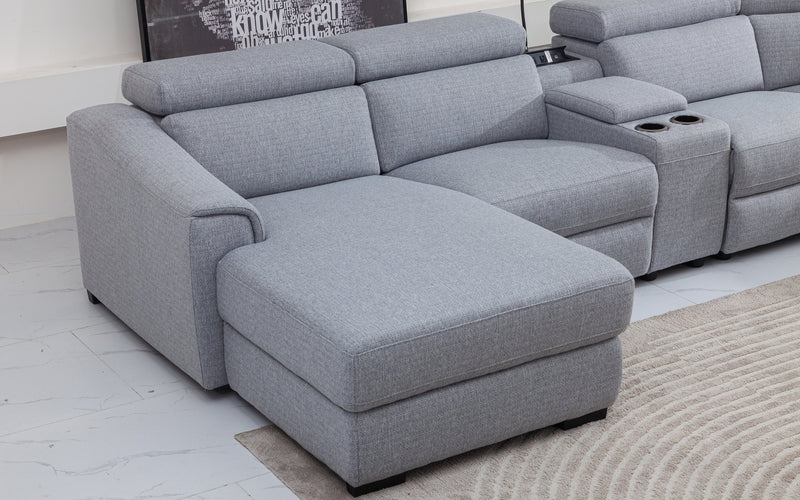 Violetta 6pc Modern Motion Reclining Sectional