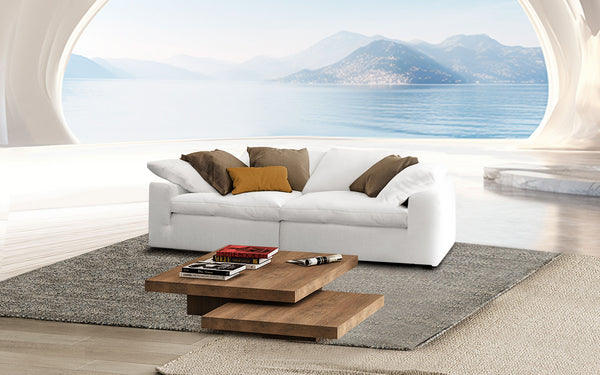 Zephyrus 2pc Modern Motion Sectional Sofa