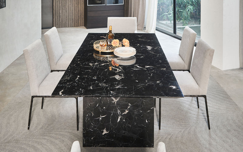 Luna Marble Rectangle Dining Table