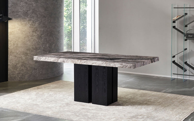 Noir Elegance Rectangle Dining Table