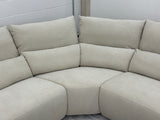 Blossom Curve Power Reclining Sectional with Console Table