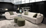 Cotone 2pc Modern Motion Sectional Sofa