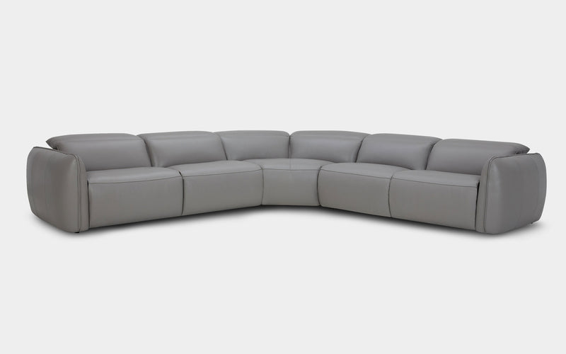 Snowdrop 5pc Modern Motion Reclining Sectional Sofa