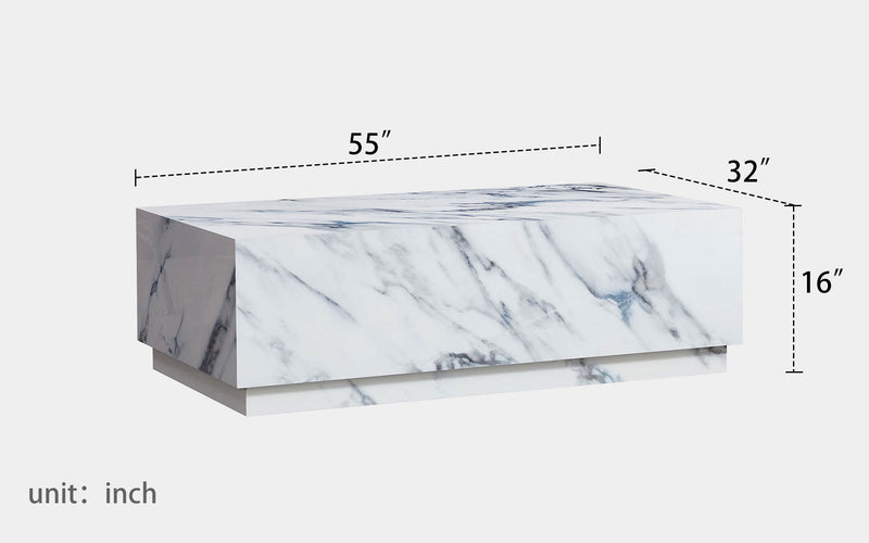 Giselle Sintered Stone Rectangle Coffee Table