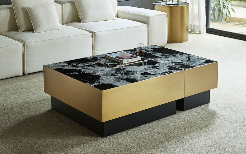 Isidore Marble Rectangle Coffee Table