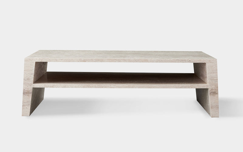 Jonquil Travertine Rectangle Coffee Table