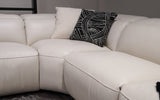 Rosabella 5pc Modern Leather Reclining Sectional