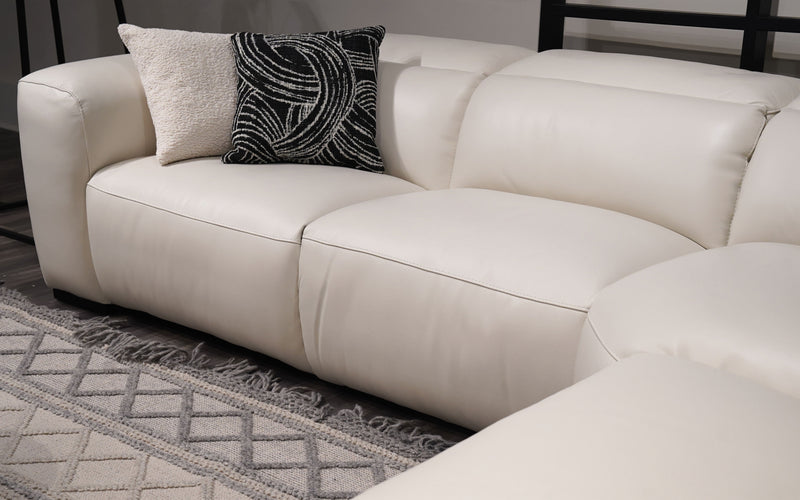 Rosabella Modern Leather Reclining Sectional