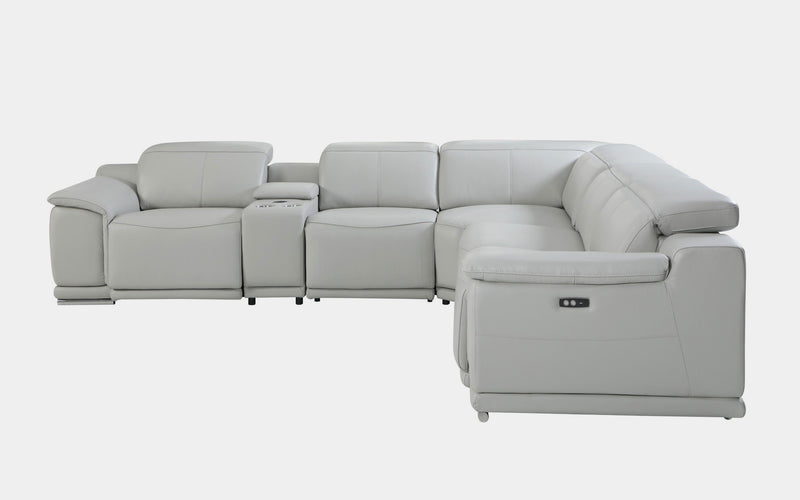 Morning Glory Modern Motion Reclining Sectional Sofa