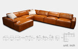 Loto 6pc Modern Motion Sectional