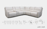 Astilbe Modern Motion Reclining Sectional