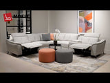 Zafferano 6pc Modern Motion Reclining Sectional