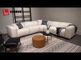 Rosabella Modern Leather Reclining Sectional